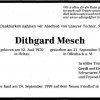 Mesch Dithgard 1970-1999 Todesanzeige